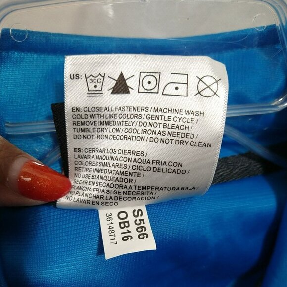 And1 Athletic Full Zip Jacket Track Basketball Men Size S Blue Gray Long Sleeve - Picture 8 of 9